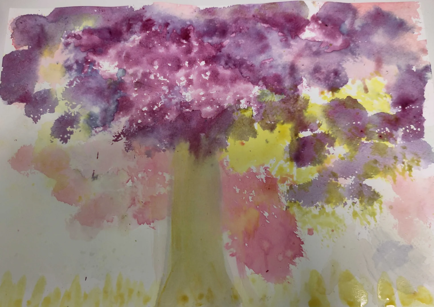 Aquarell mit Pflanzenfarben